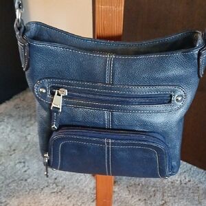 Tignanello Navy Crossbody Bag